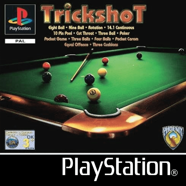Trickshot box art for Playstation